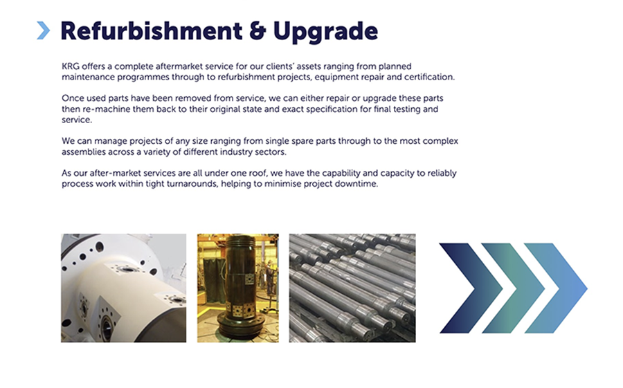 Background service image in blue